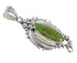Turquoise And Sterling Silver Flower Southwest Slide Pendant WX58577